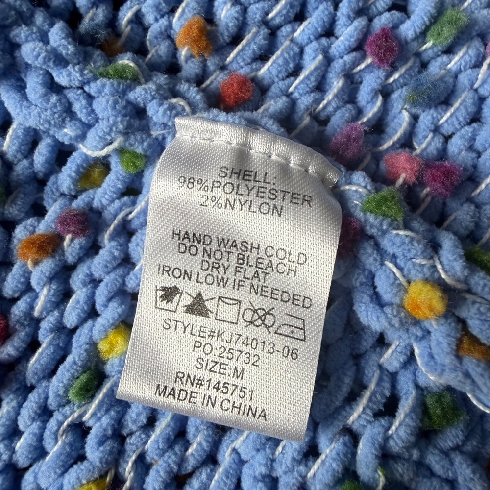 Women's Altar'd State Blue Cardigan Lightweight Knit Sweater Size Medium - Picture 2 of 9